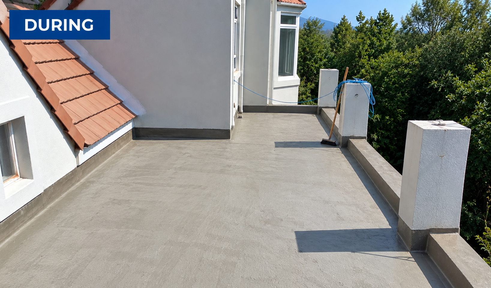 waterproofing during
